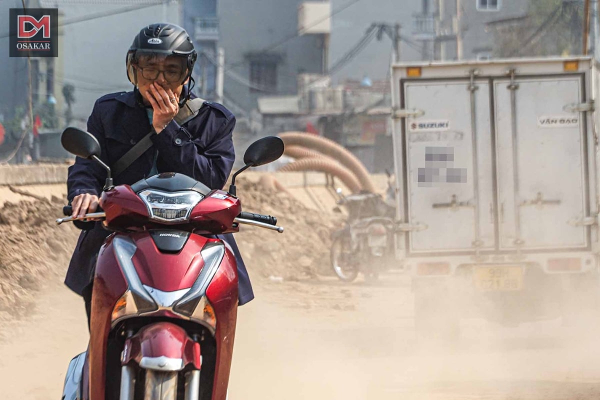 Hình ảnh ô nhiễm không khí ở Hà Nội 9