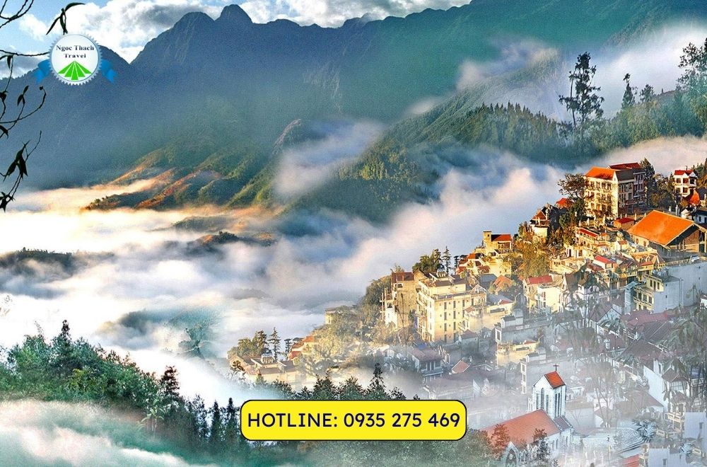 Hình ảnh Sapa mờ sương buổi sáng, vẻ đẹp đặc trưng của vùng núi Tây Bắc