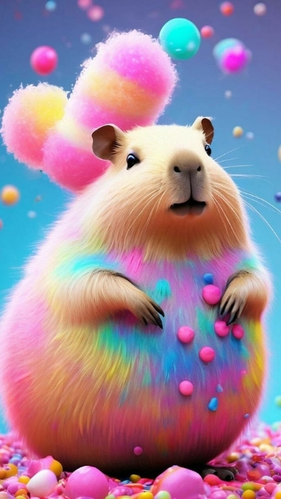 anh nen capybara nghe thuat huyen ao