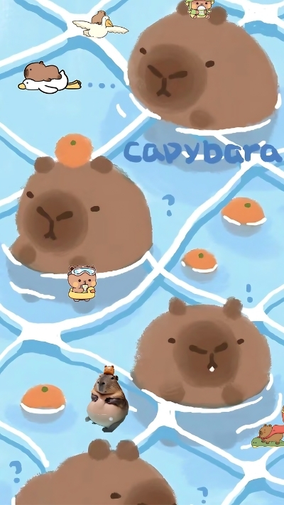 anh nen capybara va dong vat khac