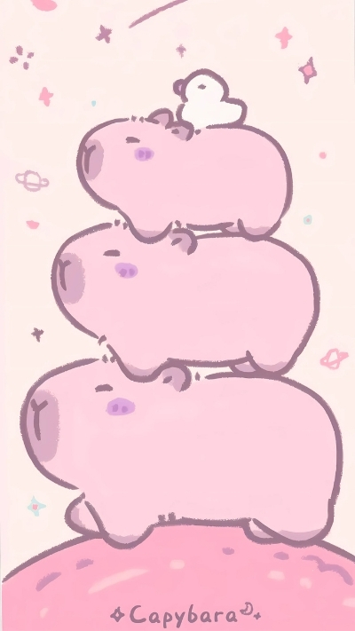 anh nen capybara mau hong bong benh