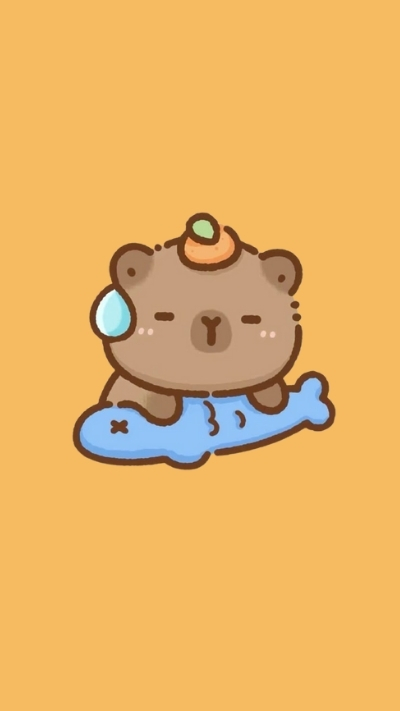 anh nen capybara chay nuoc mui tieu hi