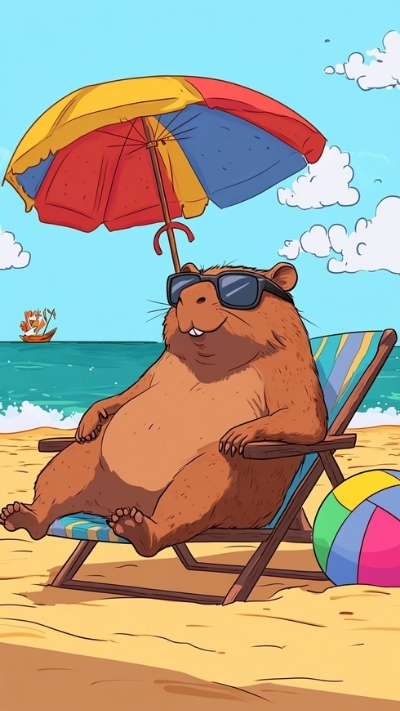 anh nen capybara song dong chan thuc