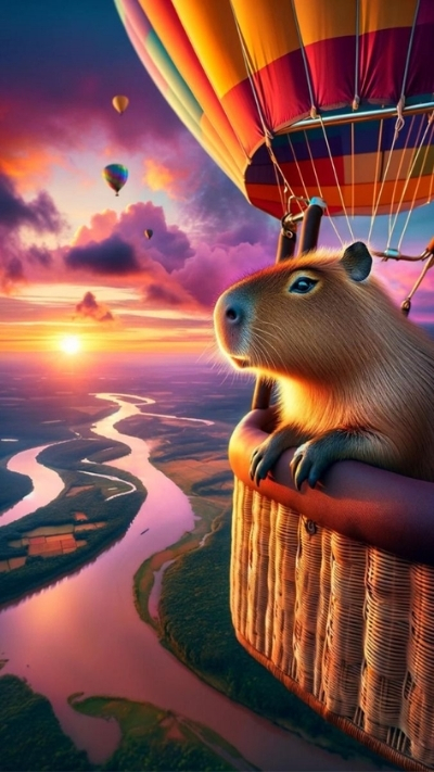 anh nen capybara song dong tinh te