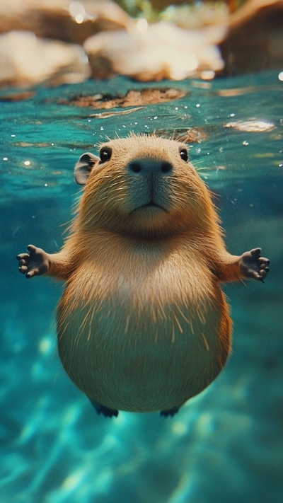 anh nen capybara song dong chuyen dong