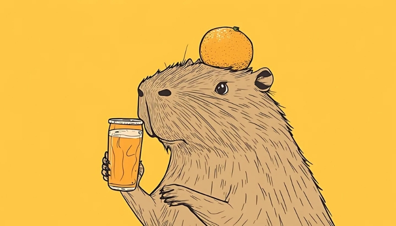 anh nen capybara may tinh meme vo tri