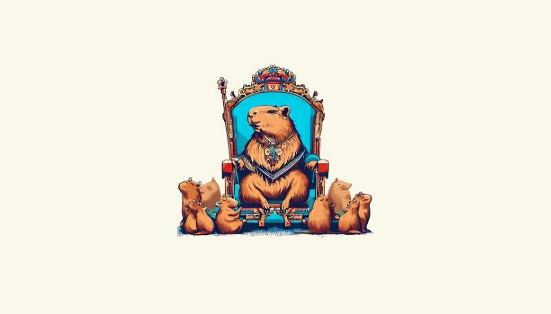 anh nen capybara may tinh chibi ngo nghinh