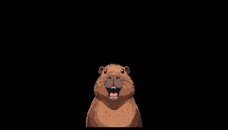 anh dai dien capybara may tinh doc dao