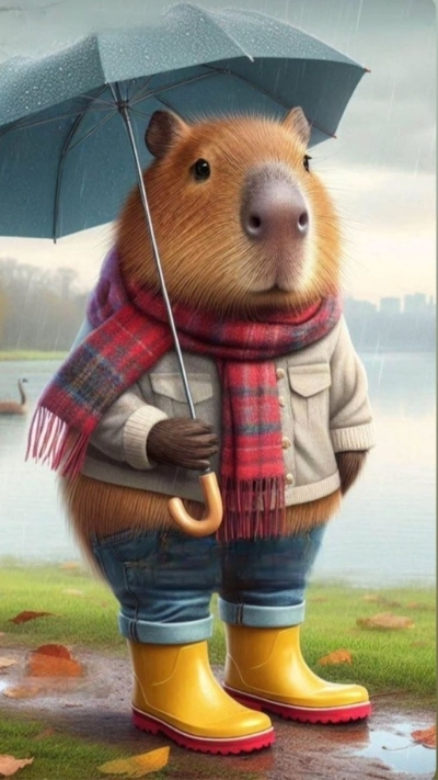 anh nen capybara chill thu gian