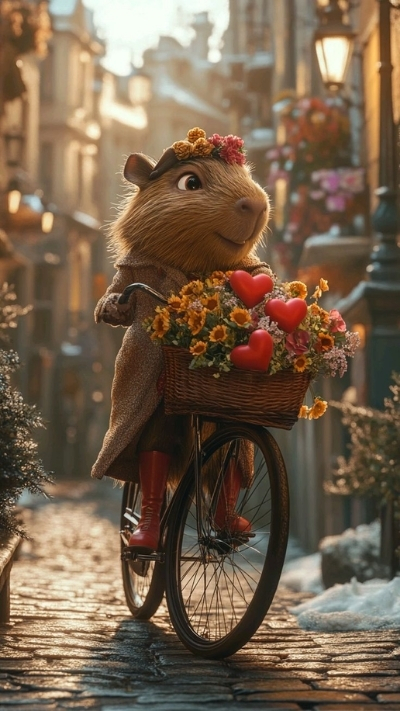 anh nen capybara chill tram lang