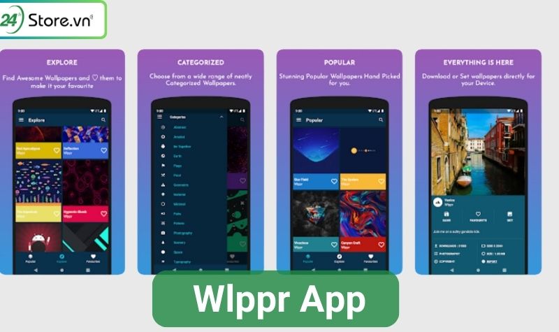 ứng dụng tải hình nền wlppr app