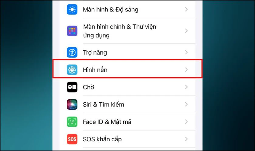 Cách cài hình nền trên iPhone 13
