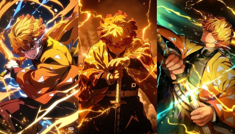 hình nền kimetsu no yaiba zenitsu