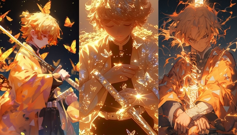 bộ sưu tập hình nền zenitsu agatsuma