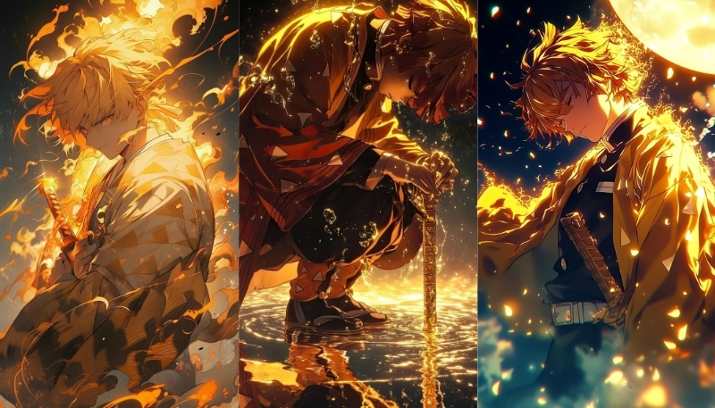 ảnh zenitsu agatsuma ngầu