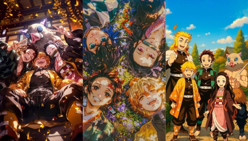 hình nền Kimetsu Yaiba cute