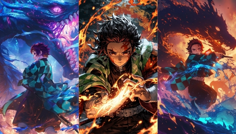 hình nền Kimetsu Yaiba ngầu