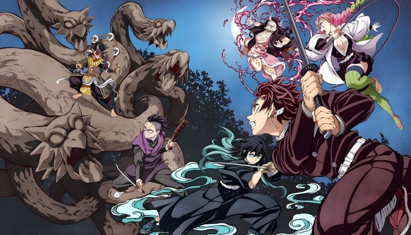 ảnh kimetsu yaiba cảnh chiến đấu