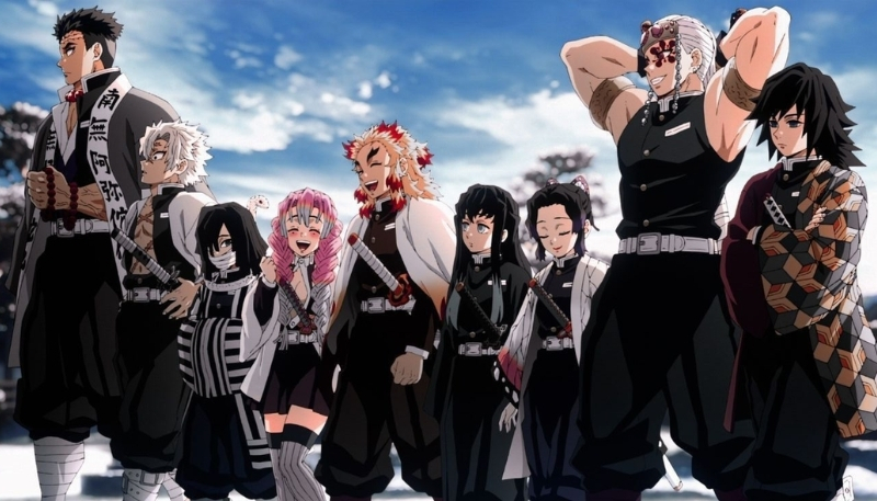 hình nền kimetsu yaiba đội nhóm