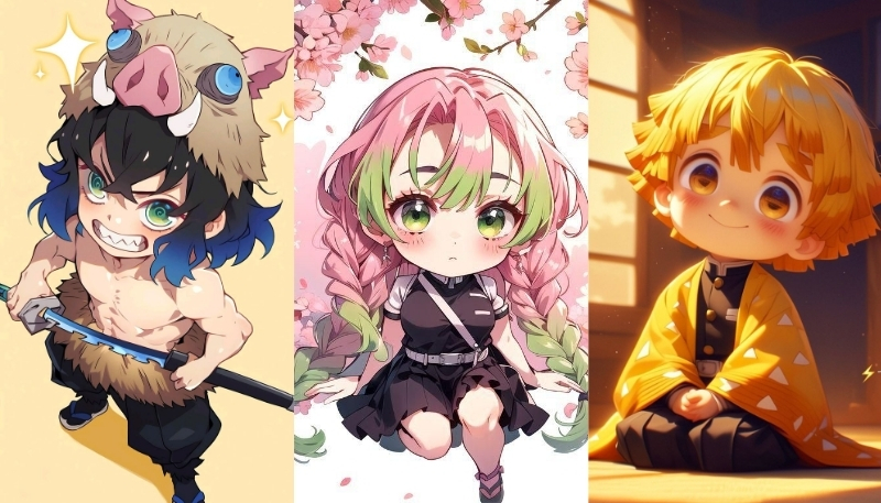 bộ sưu tập ảnh kimetsu yaiba chibi