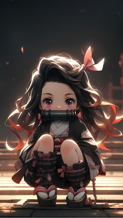 Wallpaper nezuko cute đẹp lung linh cho điện thoại