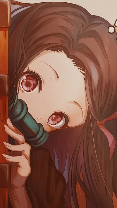 Ảnh nền nezuko cute xinh đẹp cho dế yêu