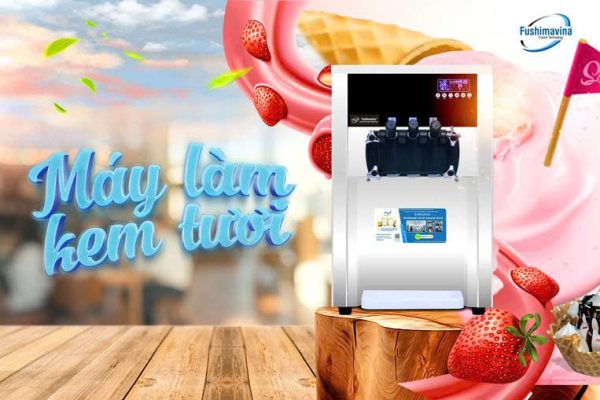 Máy Làm Kem Tươi 2 Máy Nén Dạng Bàn