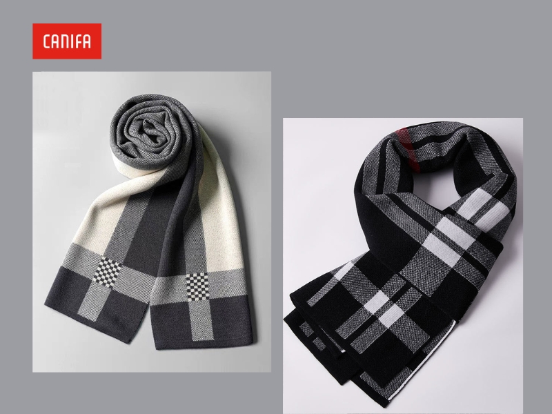 phối đồ với khăn quàng cổ nam