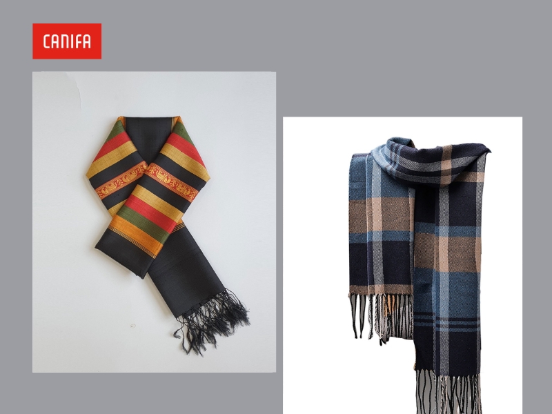 phối đồ với khăn quàng cổ nam