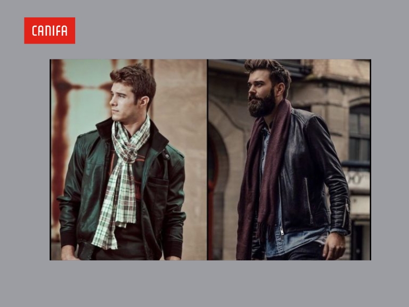 phối đồ với khăn quàng cổ nam