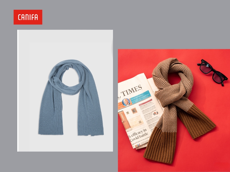 phối đồ với khăn quàng cổ nam