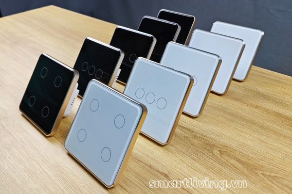 Công tắc thông minh mặt kính cảm ứng Zigbee Tuya Mặt Vuông