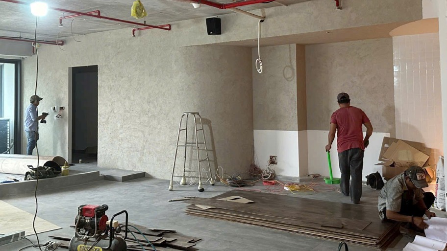 Công trình dùng sơn rơm đất