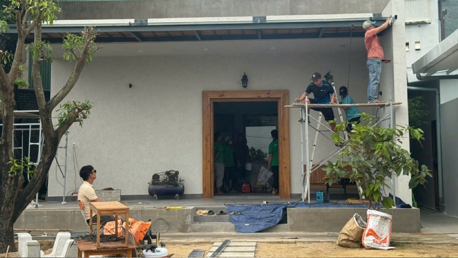 Ứng dụng sơn rơm đất