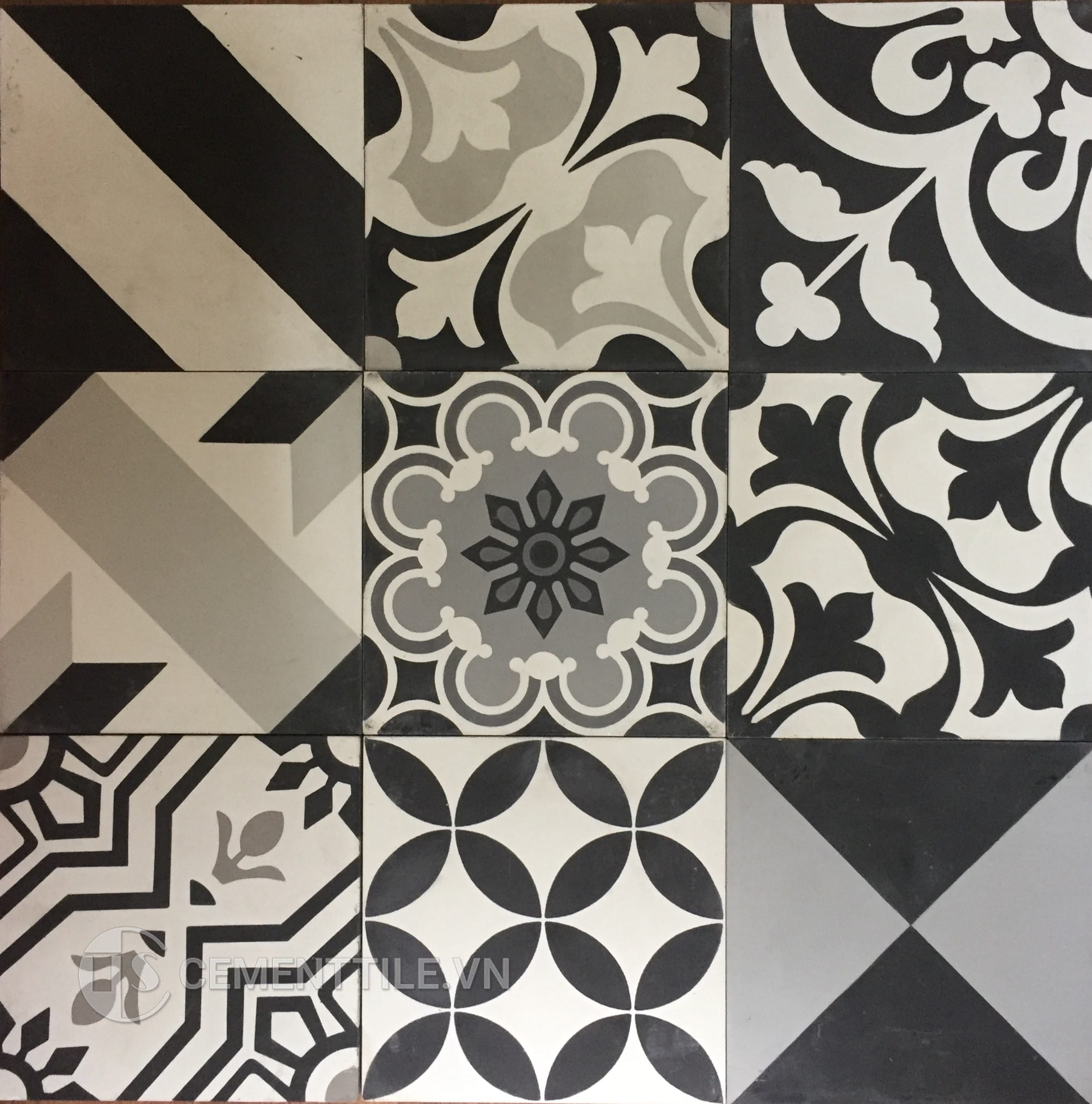 gach bong tong hop trang den xam 13