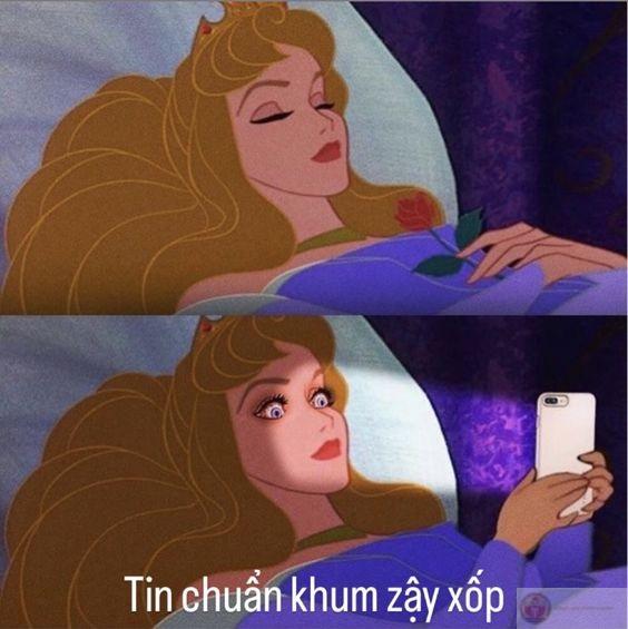 Meme có chữ công chúa