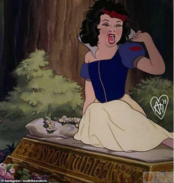 Meme công chúa mới ngủ dậy