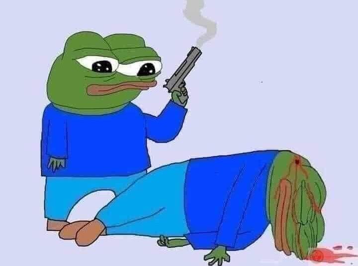 Meme bắn súng sau lưng