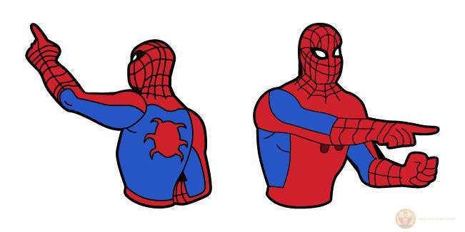 Meme chỉ tay ra sau