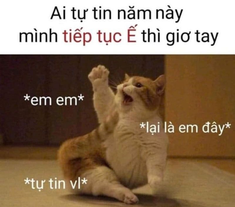 Hình ảnh meme giơ tay theo hành động cụ thể