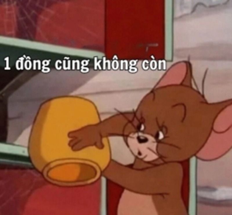 meme hết tiền