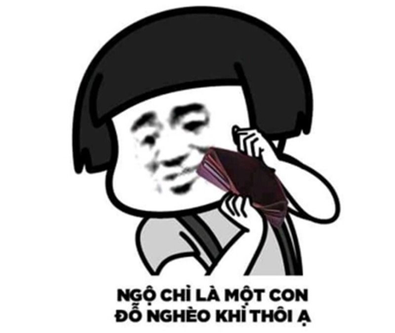 meme hết tiền