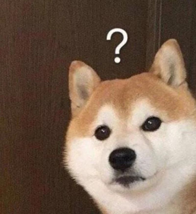 Meme hỏi chấm ngơ ngác, dễ thương