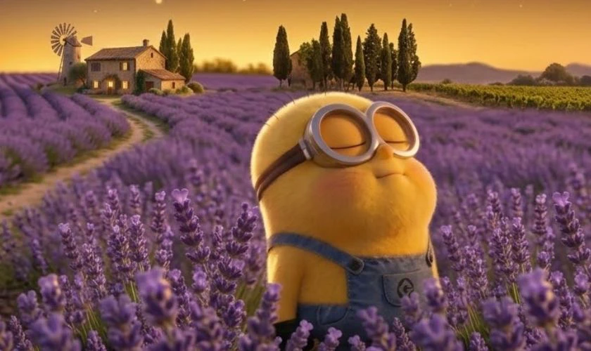 Ảnh Minion phồng má cho máy tính dể thương