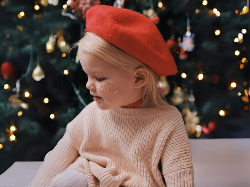 mũ beret pháp cho bé