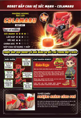 Robot nắp chai Colamaru Phượng Hoàng BOTTLEMAN 172765