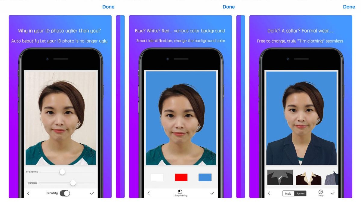 app chụp ảnh thẻ trên điện thoại