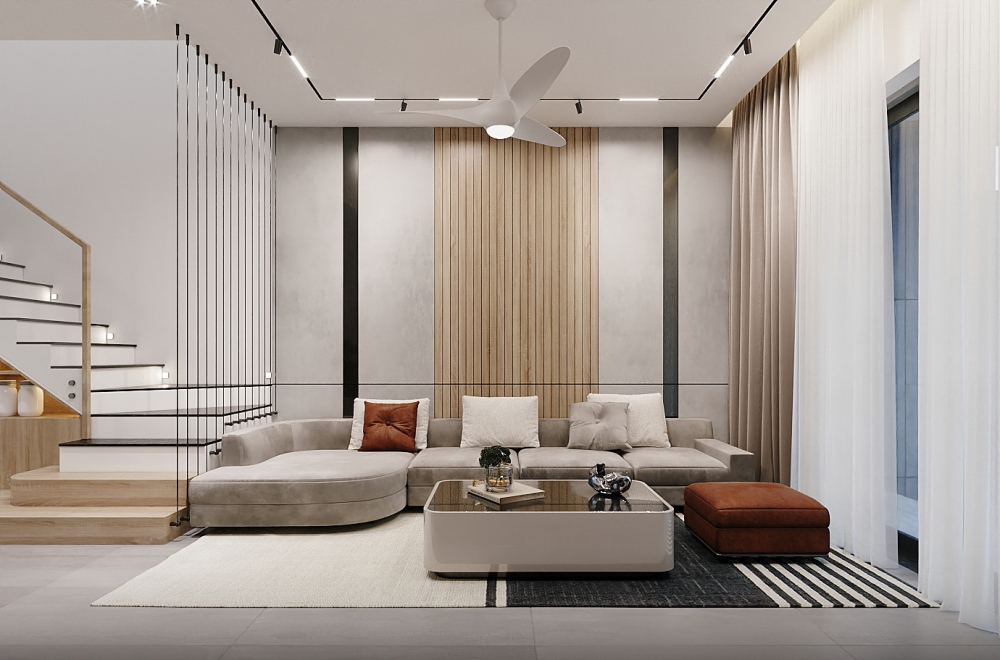 30+ Mẫu trần thạch cao phòng khách đẹp, sang trọng 2025