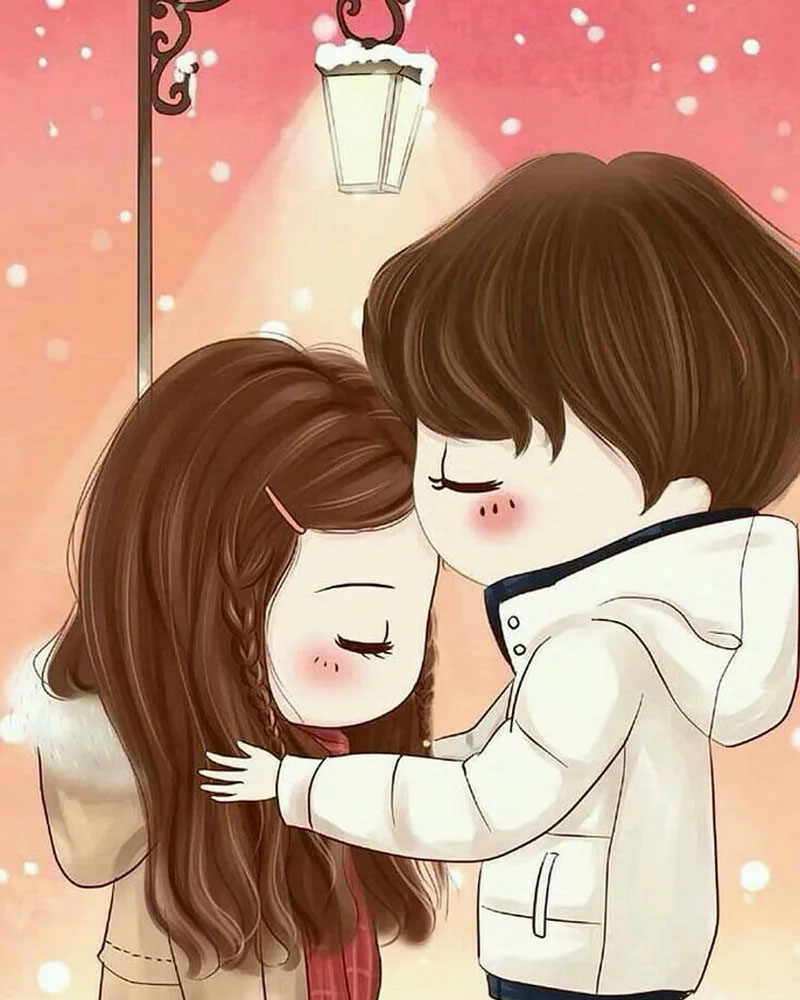 Ảnh chibi cặp đôi lãng mạn và ngọt ngào