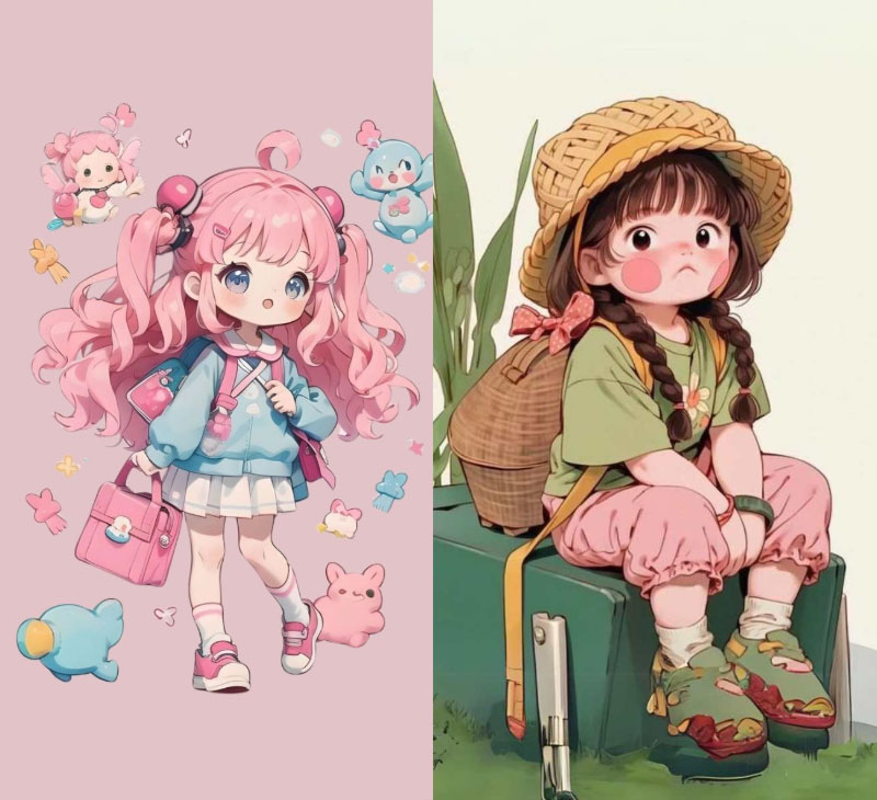 Ảnh chibi cô gái ngọt ngào mà ai cũng thích